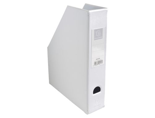 Porta revistas exacompta pvc lombada 70mm cor branco 230x310x70 mm , Exacompta , 63287 , 3130630901570